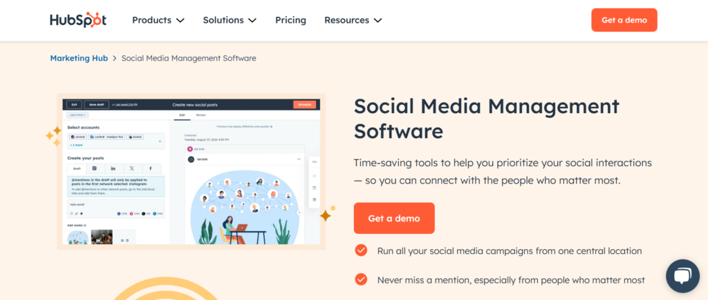 HubSpot Social Media Software