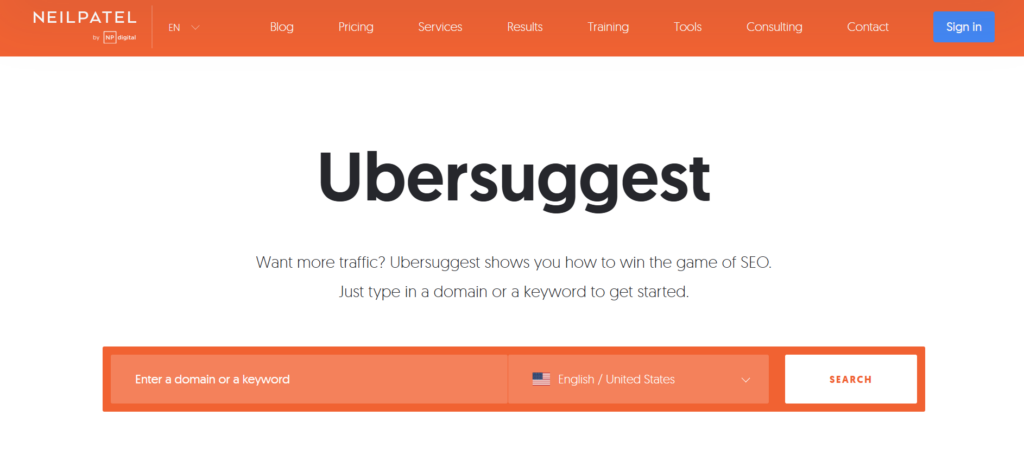  Ubersuggest