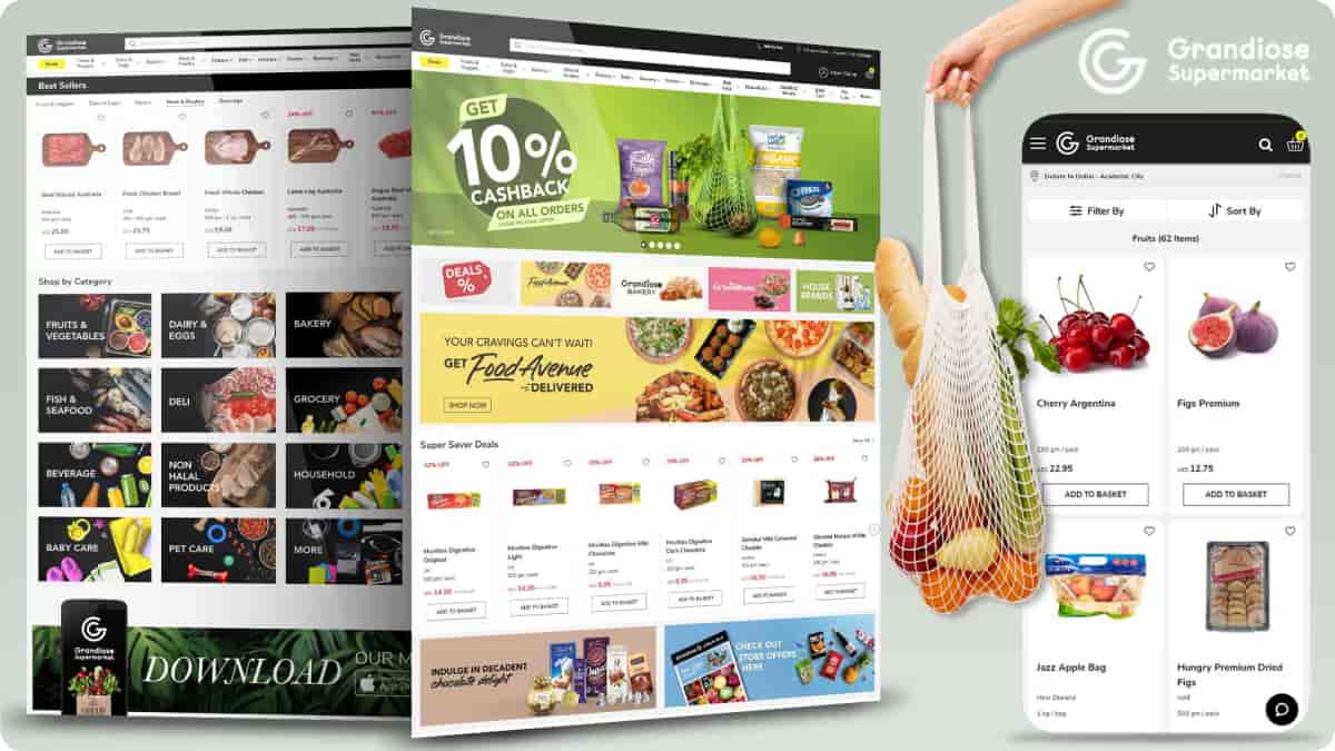 Omnichannel Grocery eCommerce Solution for a Prominent UAE Supermarket