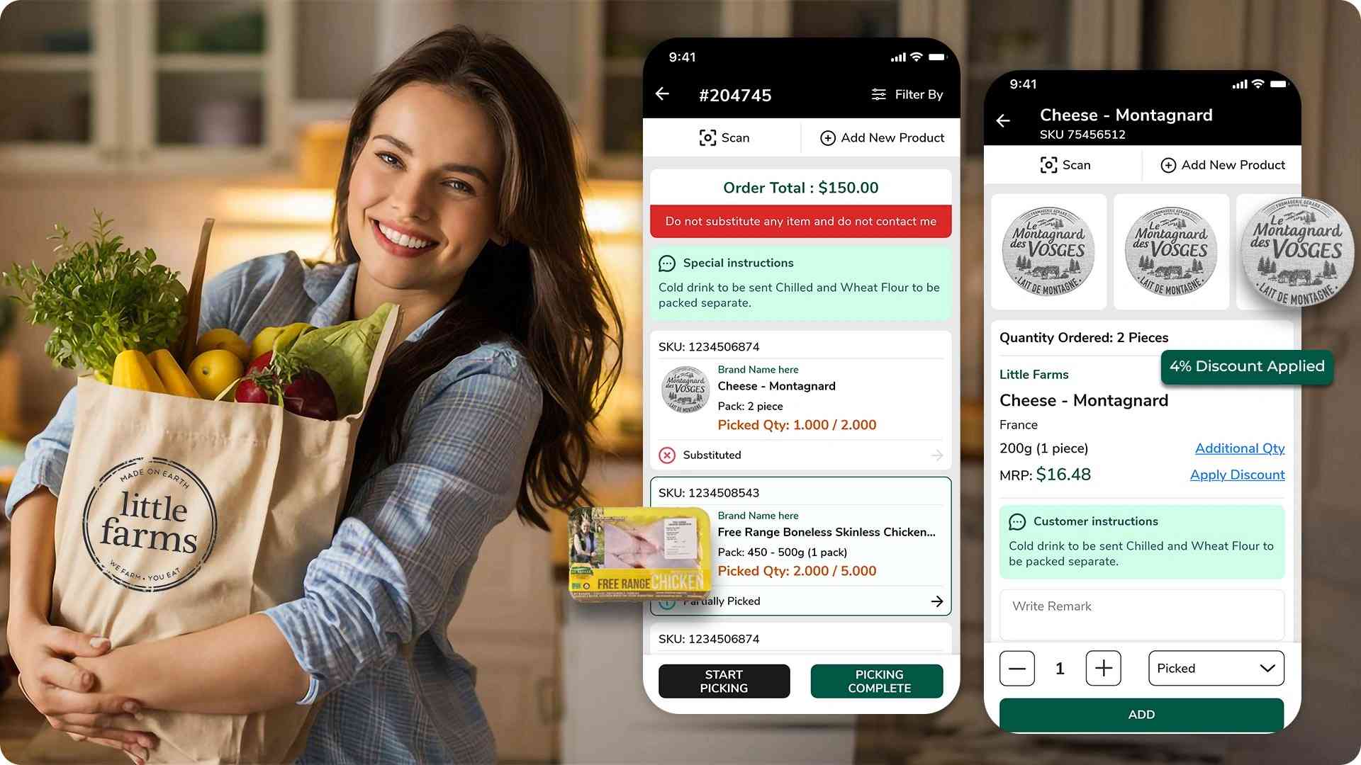 Brainvire Optimized Grocery Fulfillment with a Mobile Picker App for Little Farms