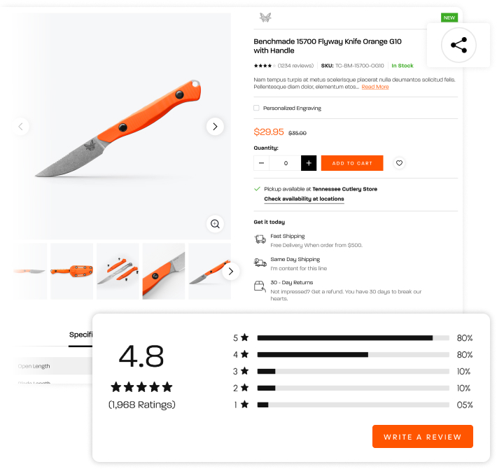 Elevated Brand Value with Digital Marketing Solutions for a Personalized Knife Products Online Store