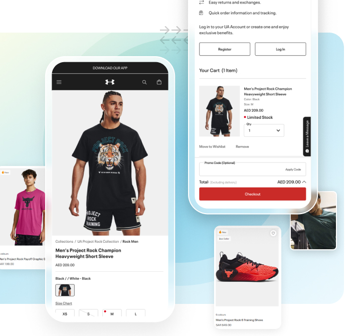 mobile app for sports brand