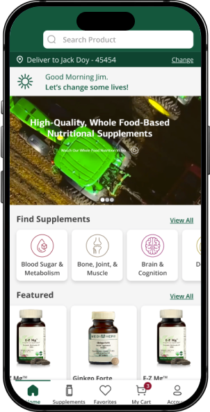 Streamlined Supplement Purchasing App