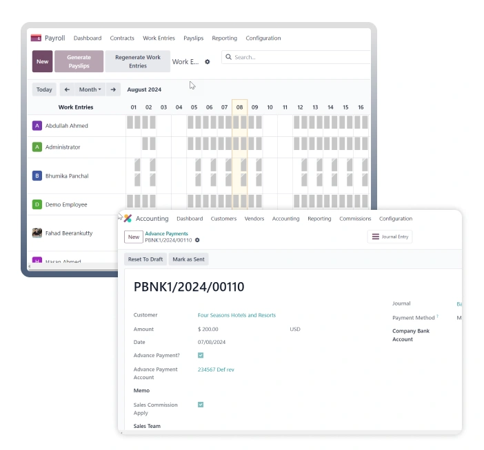 Enabled Advanced Payment and Deferred Income Management